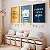 Kit 3 Quadros Quarto Infantil Seja Forte e Corajoso Urso Polar o Amor Mora Aqui - Imagem 1