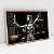 Quadro Decorativo Com Moldura Justiça Prata e Dourado - Imagem 4
