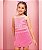 Conjunto Paetê Top + Shorts Saia Rosa - Imagem 1