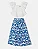 Conjunto Calça Pantalona Azul + Blusa Off White - Imagem 2