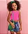Conjunto Cropped Pink + Short Jeans - Imagem 1