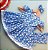 Vestido em algodão Azul Floral (12 - 18 meses) - Imagem 3