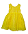 Vestido laise amarelo claro (6 meses) - Imagem 1