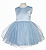 Vestido Infatil Tulê Azul - Imagem 1