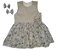 Vestido Infantil  curto Cinza poá com bichinhos 1/2  anos - Imagem 1