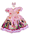Vestido Infantil Temático Masha e o Urso - Imagem 5