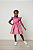 Vestido Infantil Rosa Pink com organza de cristal - Imagem 1