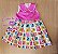 Vestido Infantil curto Rosa Alegria 2 anos - Imagem 1