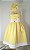 Vestido Infantil Minha Raposinha Amarelo com poá - Imagem 1
