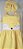 Vestido Infantil Minha Raposinha Amarelo com poá - Imagem 4