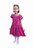 Vestido Infantil Laise Rosa Fúcsia - Imagem 1