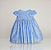Vestido Infantil Batinha Laise Azul - Imagem 6