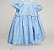 Vestido Infantil Batinha Laise Azul - Imagem 4