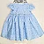 Vestido Infantil Batinha Laise Azul - Imagem 8