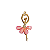 Berloque bailarina para colar - Imagem 1