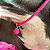 Colar Pet Paracord Rosa Escuro com berloque surpresa - Imagem 2