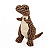 Ursinho Pet Dinossauro Marrom - Imagem 1