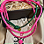 Super Shinebox colar verde, pink e rosa neon com berloque supresa - Imagem 1