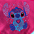 Bandana Stitch Floral rosa - Imagem 1