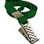 Cordão para Crachá Tecido Verde com Presilha Jacaré PCT com 10 - Imagem 4