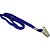 Cordão para Crachá Tecido Azul com Presilha Jacaré Pacote com 10 - Imagem 3