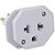 Adaptador para Tomada Universal 2P+T 10A Bivolt Branco - Imagem 1