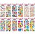 Adesivos Decorados 10X24CM Animais Cartela Sortida - Pacote com 24 Unidades - Imagem 1