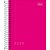 Agenda 2024 Pepper Rosa Capa Dura Espiral 160 Folhas Pacote com 4 - Imagem 1