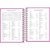 Agenda 2024 Pepper Rosa Capa Dura Espiral 160 Folhas Pacote com 4 - Imagem 3