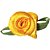 Aviamento FLOR Rococó JFR001 A2-066 Amarelo - Pacote com 50 Unidades - Imagem 2