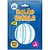 Balão Bubble Listrado Branco e Azul 45CM - Imagem 3