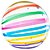 Balão Bubble Listra Colorida 45CM - Imagem 2