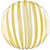 Balão Bubble Listra Dourada 45CM - Imagem 1