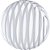 Balão Bubble Listra Prata 45CM - Flutua com GÁS Hélio - Imagem 1