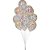 Balão Decorado N010 Confete Clear com Sortido - Pacote com 25 - Imagem 1