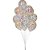 Balão Decorado N010 Confete Clear com Sortido - Pacote com 25 - Imagem 2