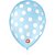 Balão Decorado N 9 Bolinha Azul com Branco PCT com 25 - Imagem 2