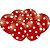 Balão Decorado N09 Poa VERMELHO/BRANCO PCT com 25 - Imagem 1