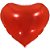 Balão Metalizado Decorado Coração Vermelho 10CM - Pacote com 3 Unidades - Imagem 2