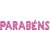 Balão Metalizado Decorado Parabéns PINK 40CM - Imagem 1