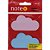Bloco de Recado Autoadesivo Transparente 80MM X 45MM - Formato Nuvem, 50 Folhas - Imagem 2