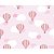 Papel de Parede Plástico Adesivo 45CM X 15M Balões Rosa - Imagem 1