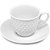 Xícara para Café com Pires de Porcelana Wembley 62ML - Conjunto com 12 Peças - Imagem 4