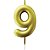Vela para Aniversário N09 Metalizada Ouro 6CM - Caixa com 12 - Imagem 2