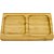 Utensílio Doméstico Petisqueira Bambu 2 Divisórias 17X10CM - Imagem 1