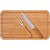 Utensílio Doméstico KIT Tábua BAMBOO/FACA/GARFO - Imagem 2