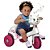 Triciclo Velobaby Gatinha com Capota Rosa - Imagem 4