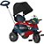 Triciclo Velobaby com Capota Azul Reclina - Imagem 2