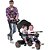 Triciclo SMART 2 Lugares Preto Bandeirante - Imagem 4