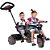 Triciclo SMART 2 Lugares Preto Bandeirante - Imagem 5